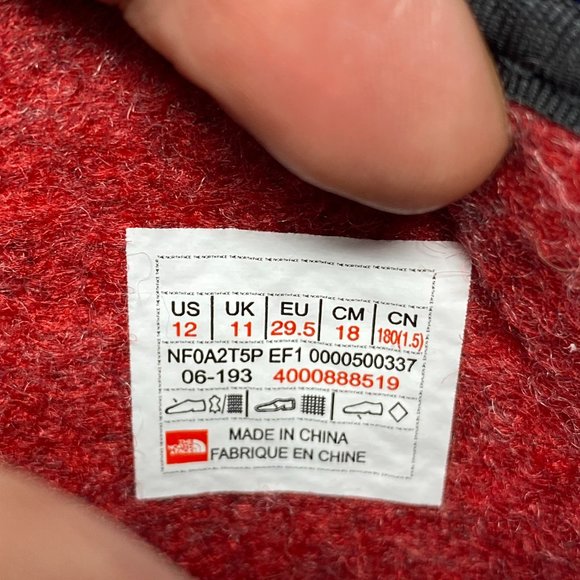 The North Face Waterproof Therma Felt Plus Insolation Snow Boots Boys Size 12 - Picture 12 of 14